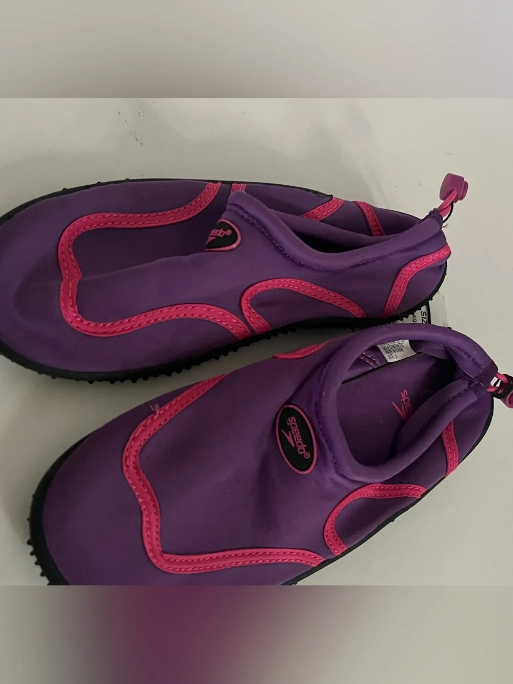 Speedo Water Shoes aqua glove violet Pink Junior youth sz 3